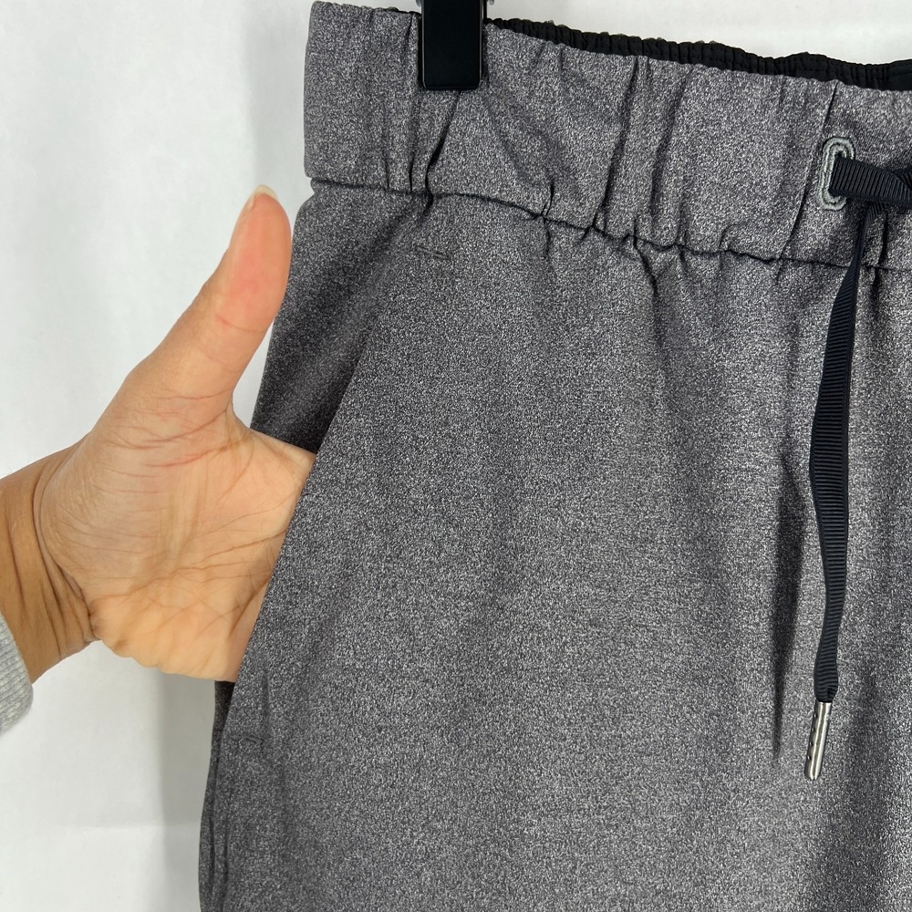 Lululemon On The Fly Ankle Pants Womens 6 Gray Stretch High Rise Drawstring - Picture 3 of 16